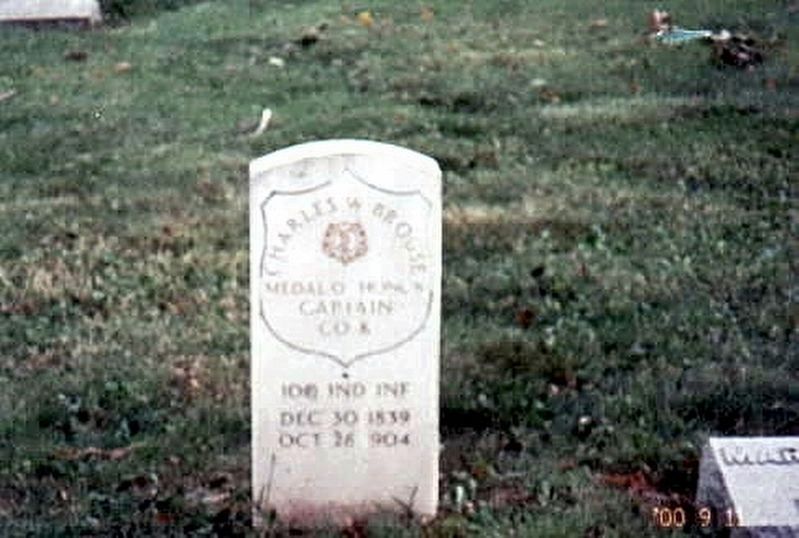 Charles Brouse grave marker image. Click for full size.