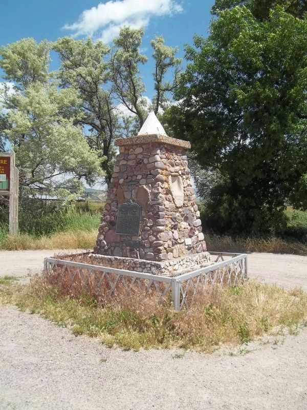 Bear River Massacre Monument. Click for full size. Bear River Massacre Monument image. Click for full size.