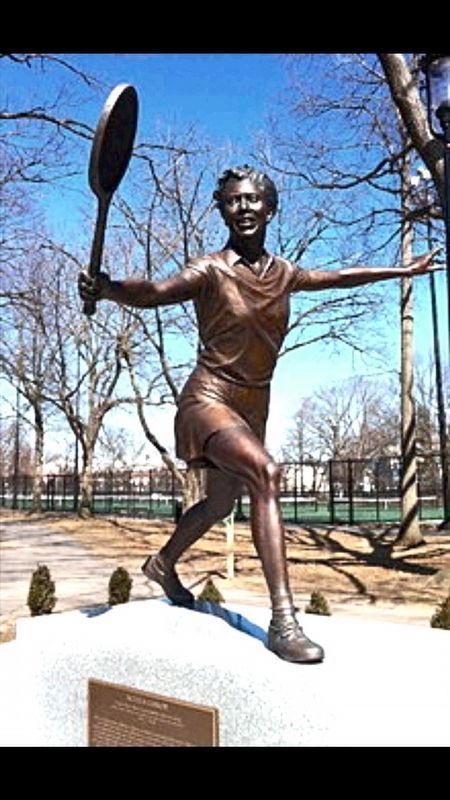Althea Gibson Statue image. Click for full size.