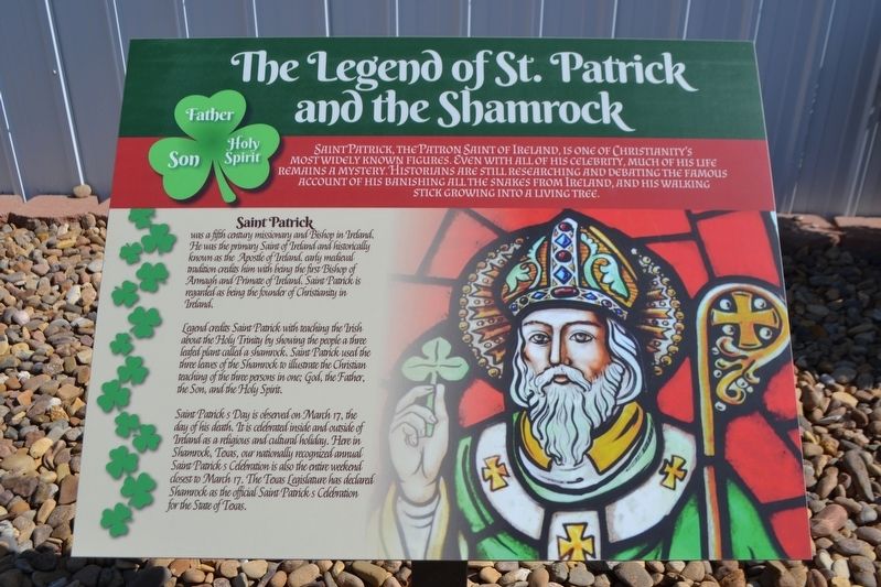 The Legend of St. Patrick and the Shamrock Marker image. Click for full size.