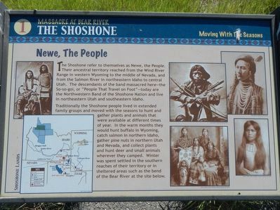 The Shoshone Marker image. Click for full size.