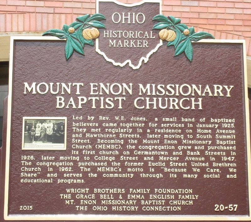Mount Enon Missionary Baptist Church Marker. Click for full size. Mount Enon Missionary Baptist Church Marker image. Click for full size.