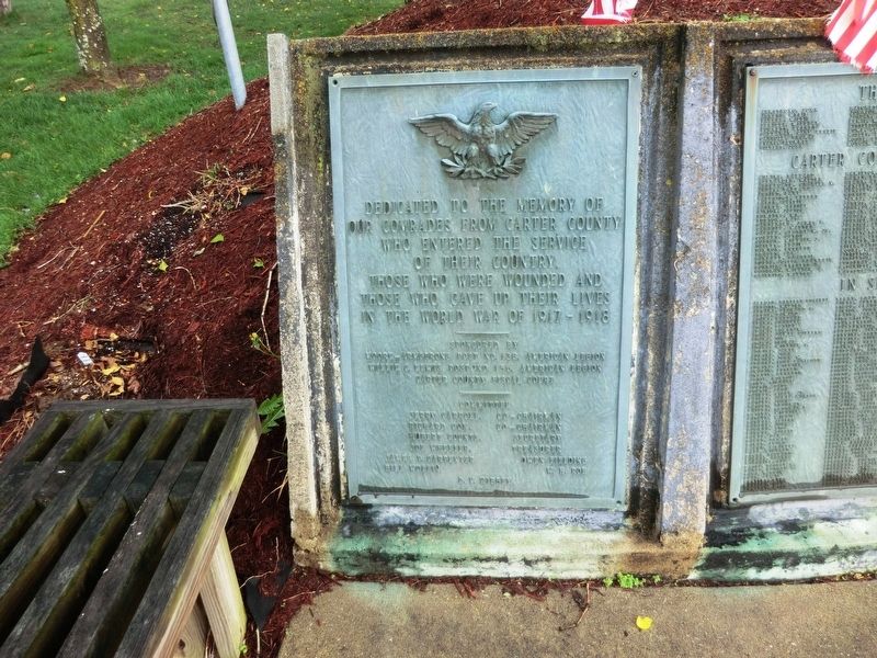 World War I Memorial Marker image. Click for full size.