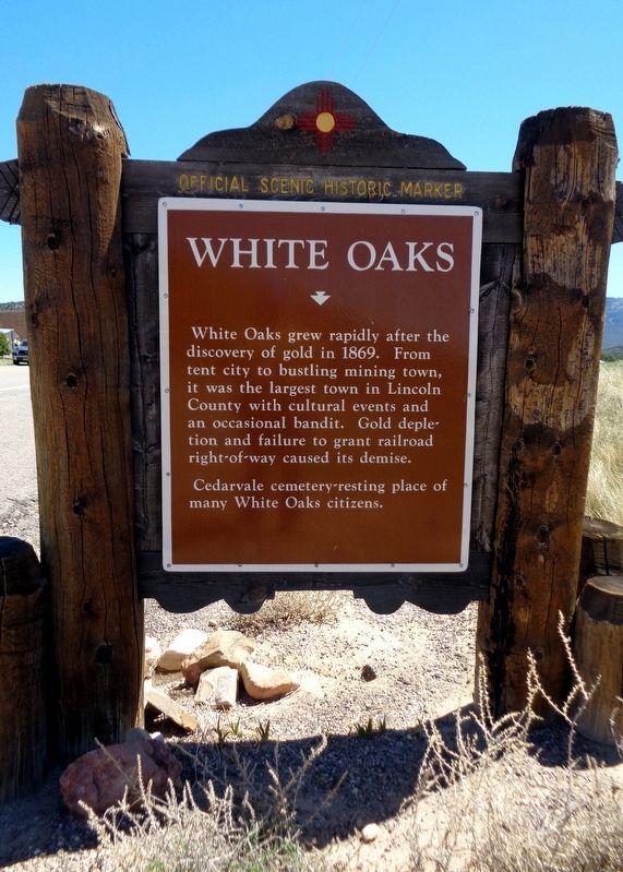 White Oaks Marker image. Click for full size.