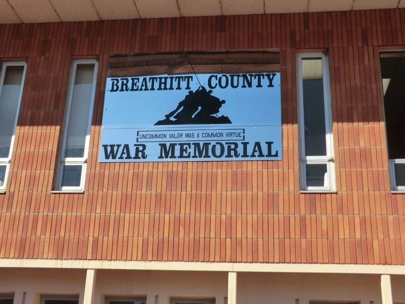 Breathitt County War Memorial Plaza image. Click for full size.