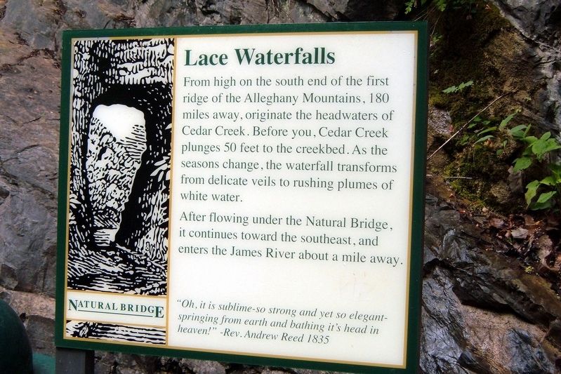 Lace Waterfalls Marker image. Click for full size.