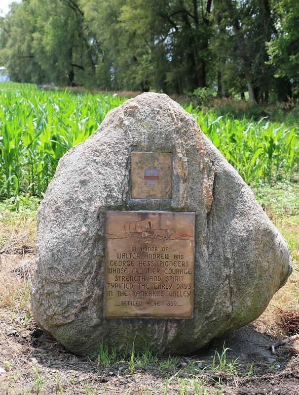 Walter Andrew and George Hess, Pioneers Monument image. Click for full size.