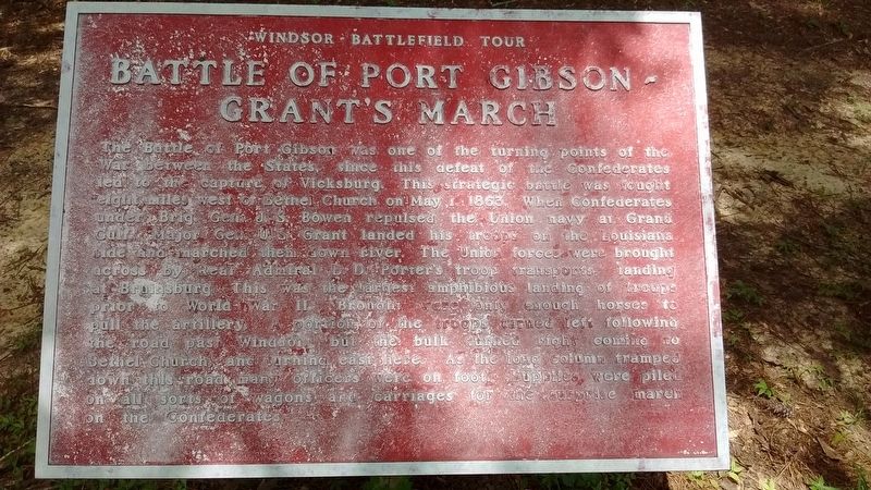Battle of Port Gibson – Grants March Marker image. Click for full size.