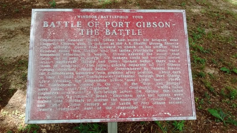 Battle of Port Gibson – The Battle Marker image. Click for full size.