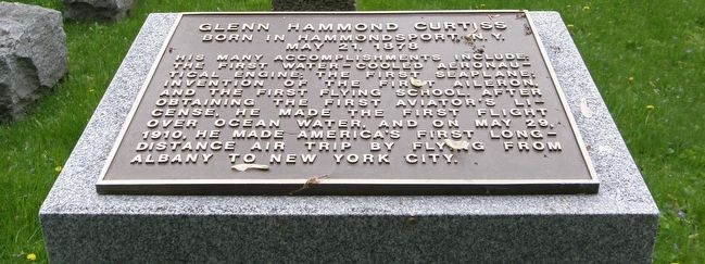 Glenn Hammond Curtiss Marker image. Click for full size.