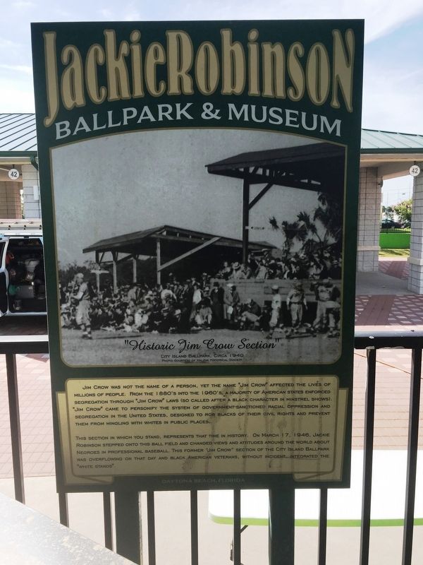 Historic Jim Crow Section Marker image. Click for full size.
