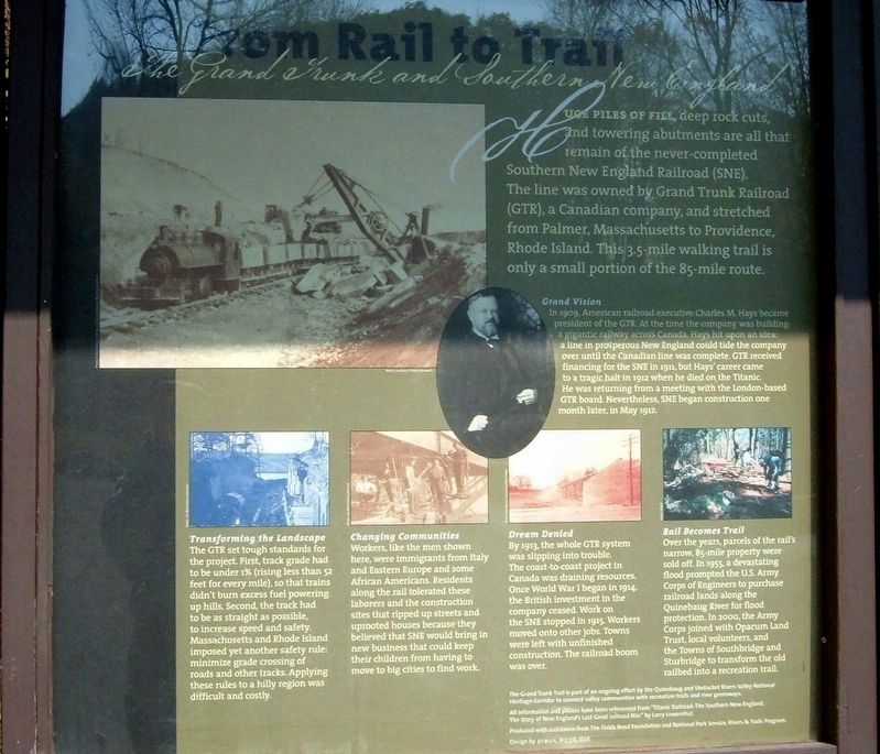 From Rail to Trail Marker. Click for full size. From Rail to Trail Marker image. Click for full size.