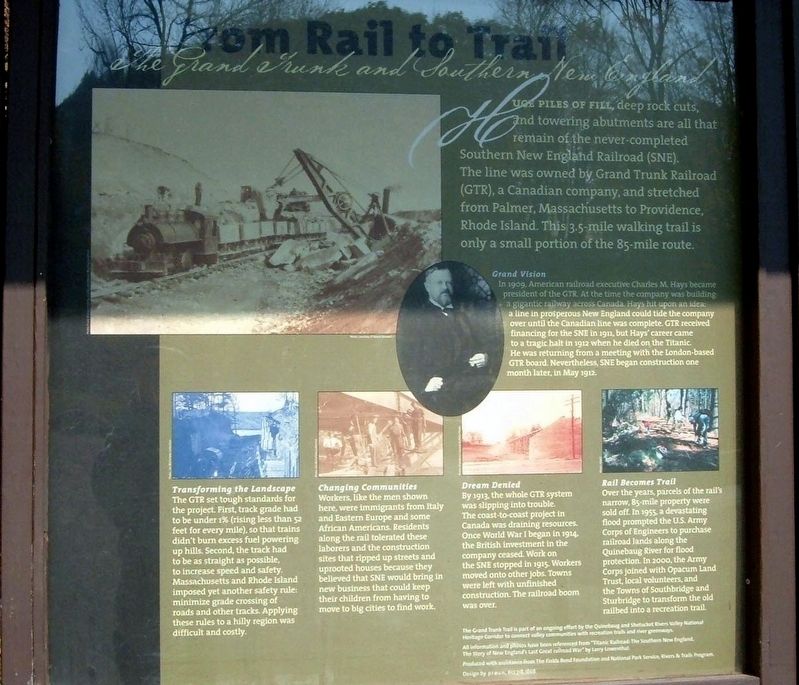 From Rail to Trail Marker image. Click for full size.