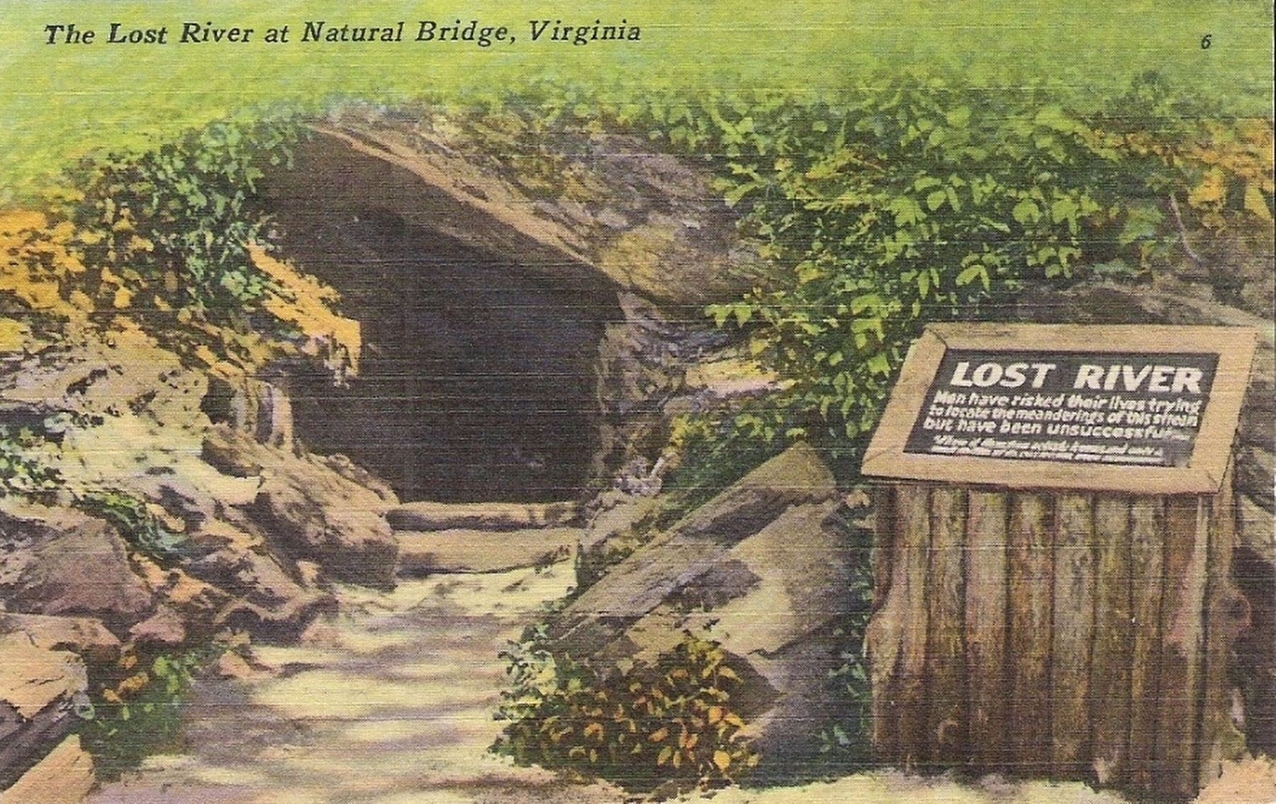 <i>The Lost River at Natural Bridge</i> image. Click for full size.