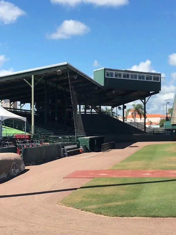 Jackie Robinson Ballpark Grandstands. Click for full size. Jackie Robinson Ballpark Grandstands image. Click for full size.