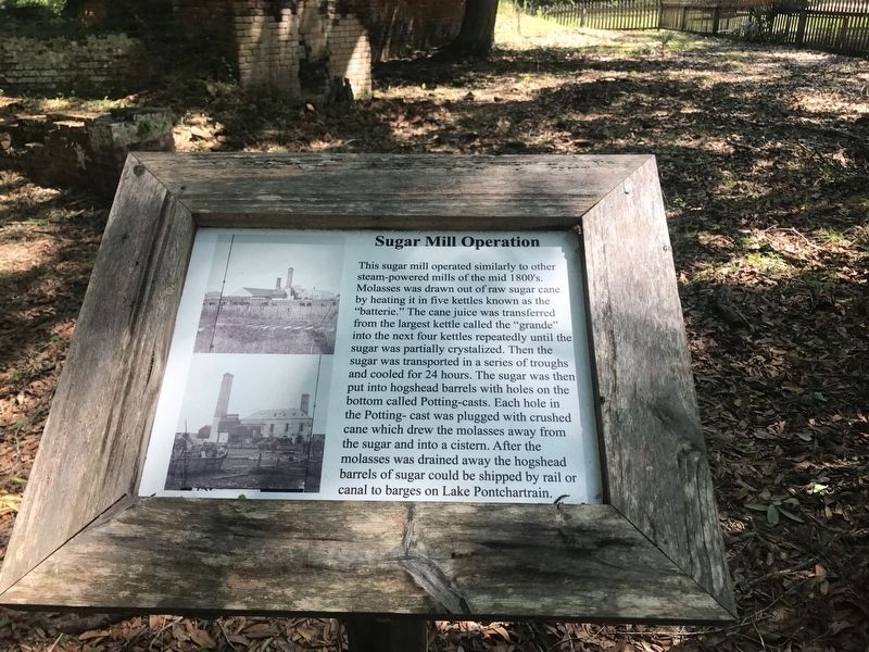 Sugar Mill Operation Marker image. Click for full size.