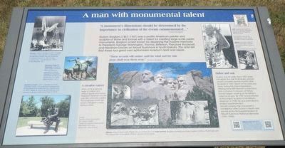 A man with monumental talent Marker image. Click for full size.