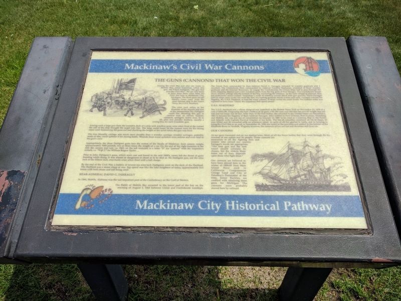 Mackinaw's Civil War Cannons Marker image. Click for full size.