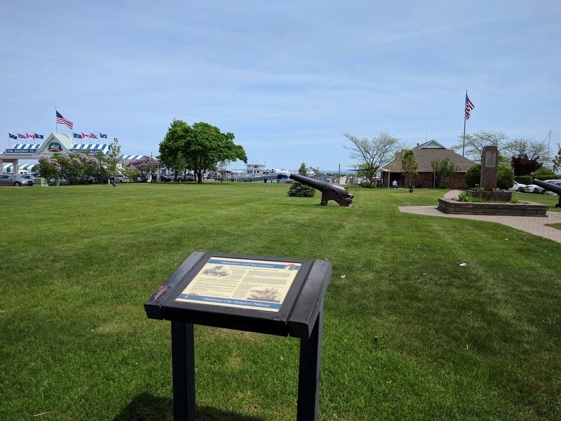 Mackinaw's Civil War Cannons Marker. Click for full size. Mackinaw's Civil War Cannons Marker image. Click for full size.