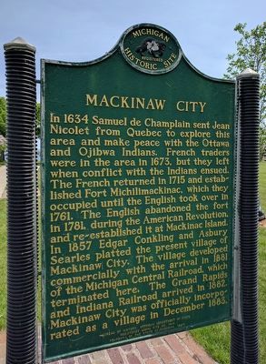 Mackinaw City Marker image. Click for full size.
