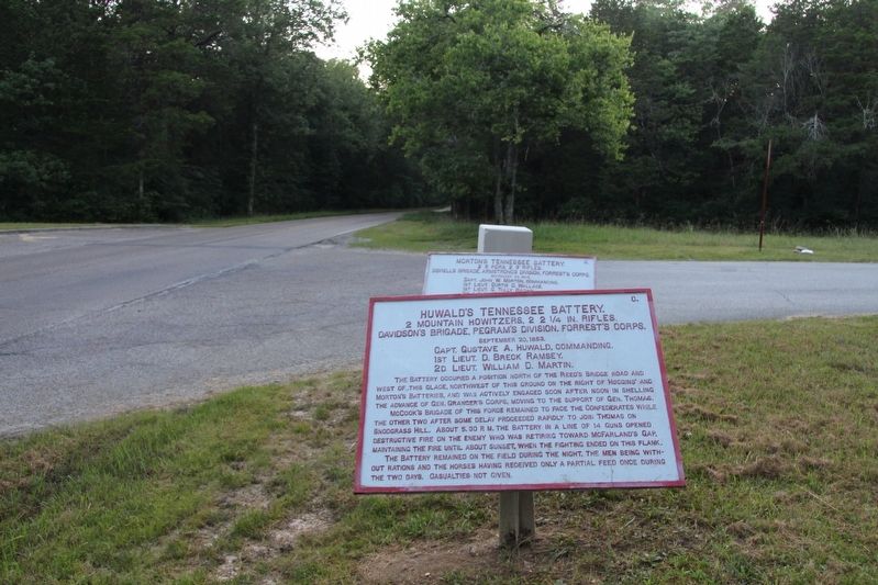 Huwald's Tennessee Battery Marker image. Click for full size.
