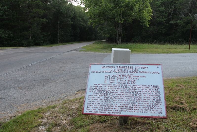 Morton's Tennessee Battery Marker. Click for full size. Morton's Tennessee Battery Marker image. Click for full size.