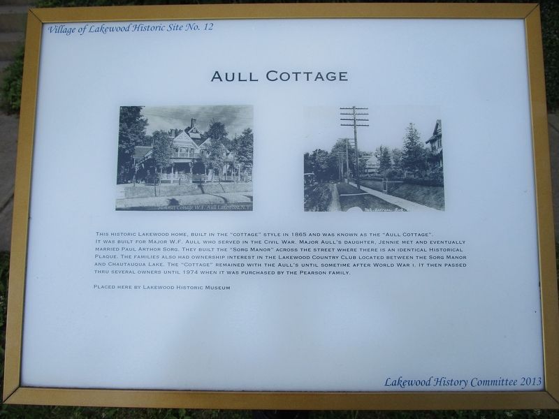 Aull Cottage Marker image. Click for full size.