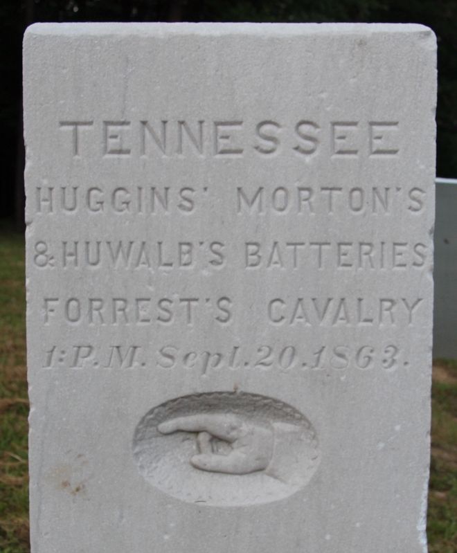 Huggins', Morton's & Huwald's Tennessee Batteries Marker image. Click for full size.