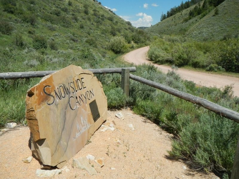 Snowslide Canyon and Hankes Ranch Marker image. Click for full size.