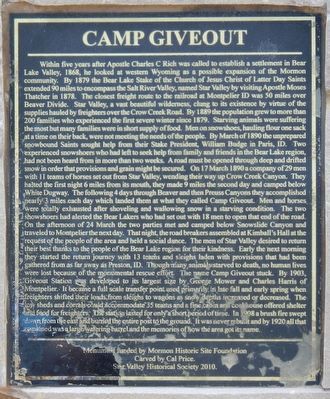 Camp Giveout Marker image. Click for full size.