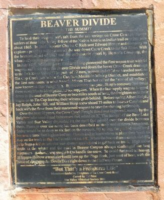 Beaver Divide Marker image. Click for full size.