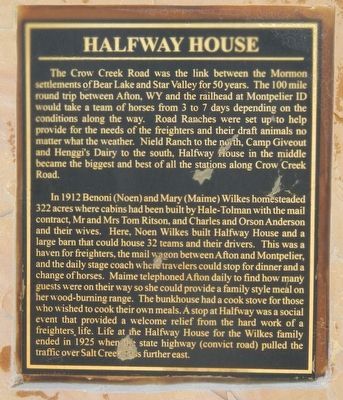 Halfway House Marker image. Click for full size.
