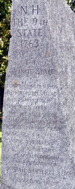 N.H. Marker. Click for full size. N.H. Marker image. Click for full size.
