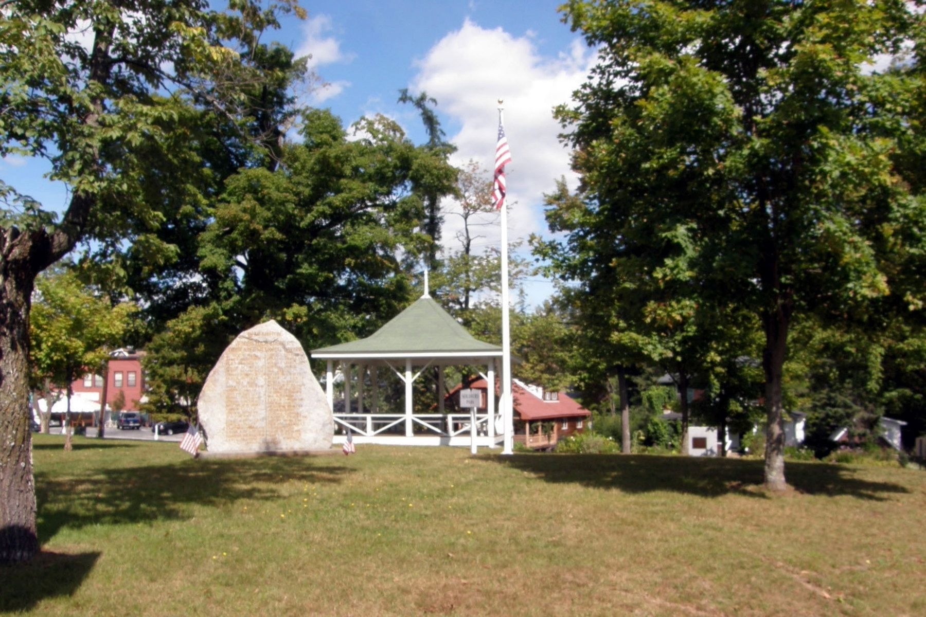 Soldiers Park, North Woodstock NH. Click for full size. Soldiers Park, North Woodstock NH image. Click for full size.