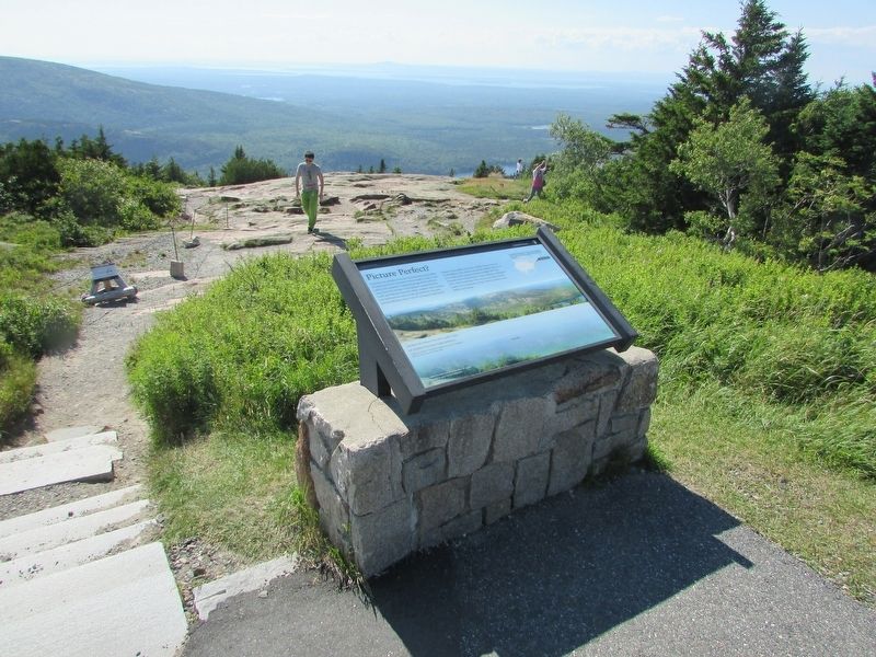 Marker on Cadillac Mountain. Click for full size. Marker on Cadillac Mountain image. Click for full size.