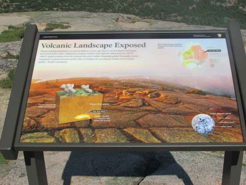 Volcanic Landscape Exposed Marker image. Click for full size.