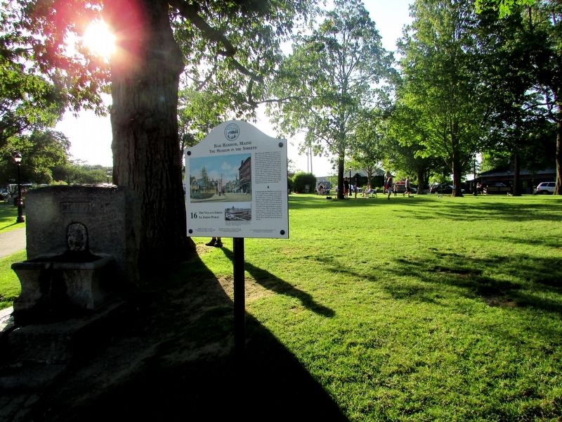 Marker in Bar Harbor. Click for full size. Marker in Bar Harbor image. Click for full size.