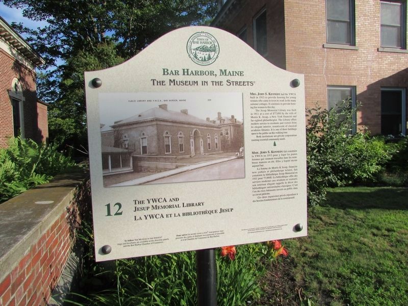 The YWCA and Jesup Memorial Library Marker image. Click for full size.