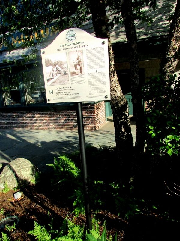 The Abbe Museum & Congregational Church Marker image. Click for full size.