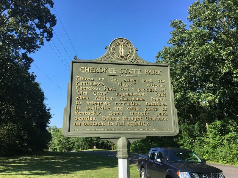 Cherokee State Park Marker - Side Two image. Click for full size.