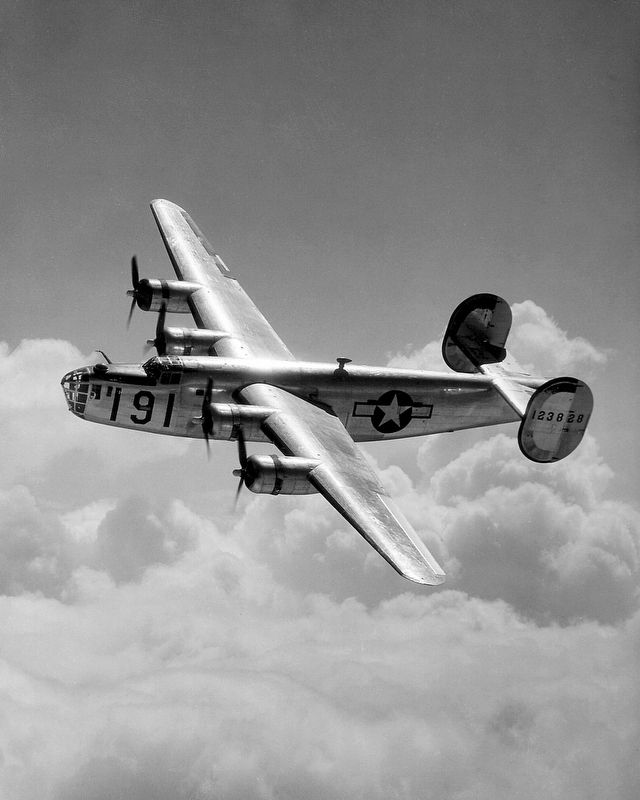 A Consolidated B-24 Liberator from Maxwell Field, Alabama. image. Click for full size.