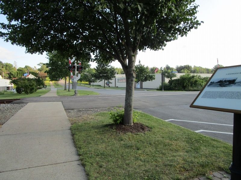 Lakewood Station on Erie Railroad Marker. Click for full size. Lakewood Station on Erie Railroad Marker image. Click for full size.