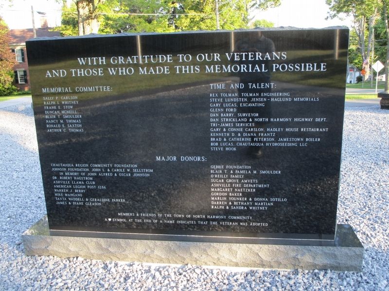 North Collins Veterans Memorial image. Click for full size.