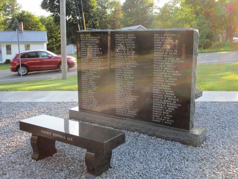 North Harmony Veterans Memorial image. Click for full size.