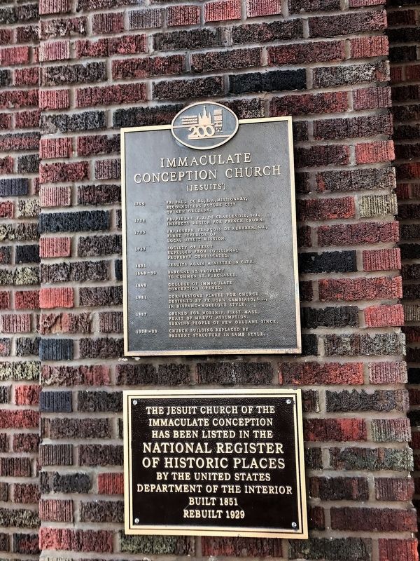 Immaculate Conception Church Marker image. Click for full size.