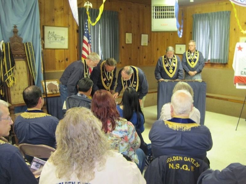 New Marker Dedication Ceremony. Click for full size. New Marker Dedication Ceremony image. Click for full size.