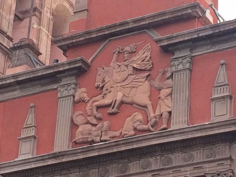 Detail of the facade of the Temple of San Francisco image. Click for full size.