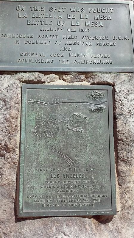 The Battle of La Mesa Marker image. Click for full size.