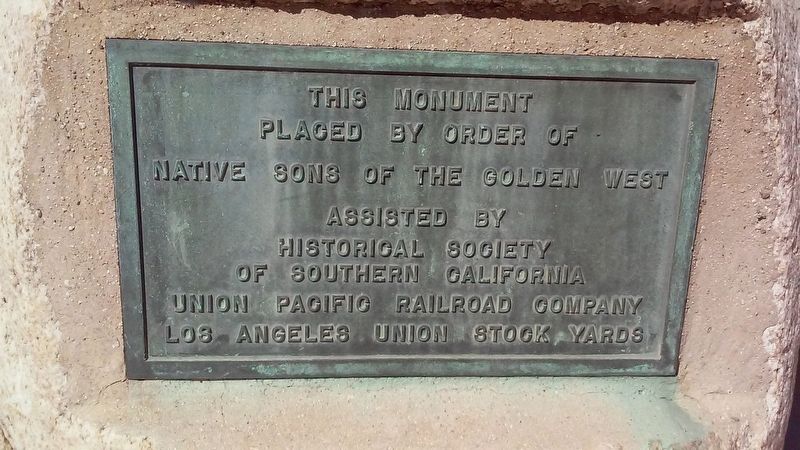 Plaque #5 (Lower right boulder, around the side) image. Click for full size.