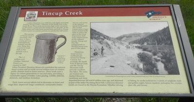 Tincup Creek Marker. Click for full size. Tincup Creek Marker image. Click for full size.